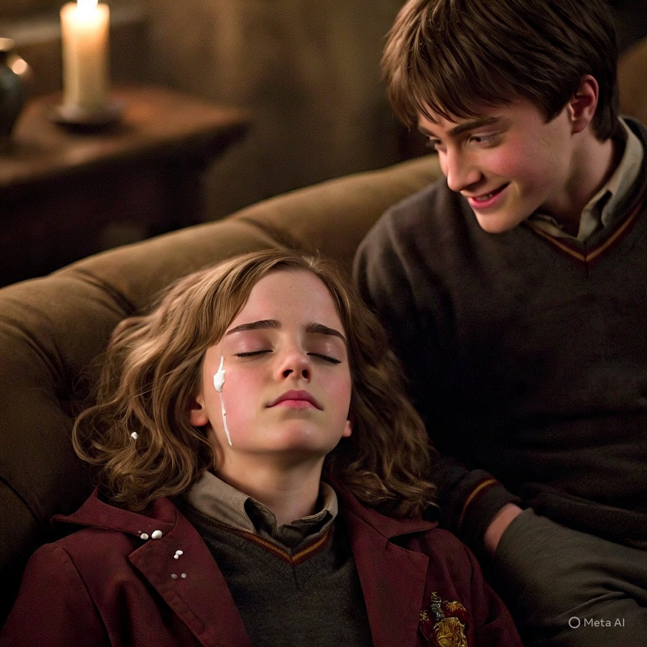 w9JFpwAv Harry had fun when Hermione was sleeping (Harry se divertiu enquanto Hermione dormia) 05.jpg